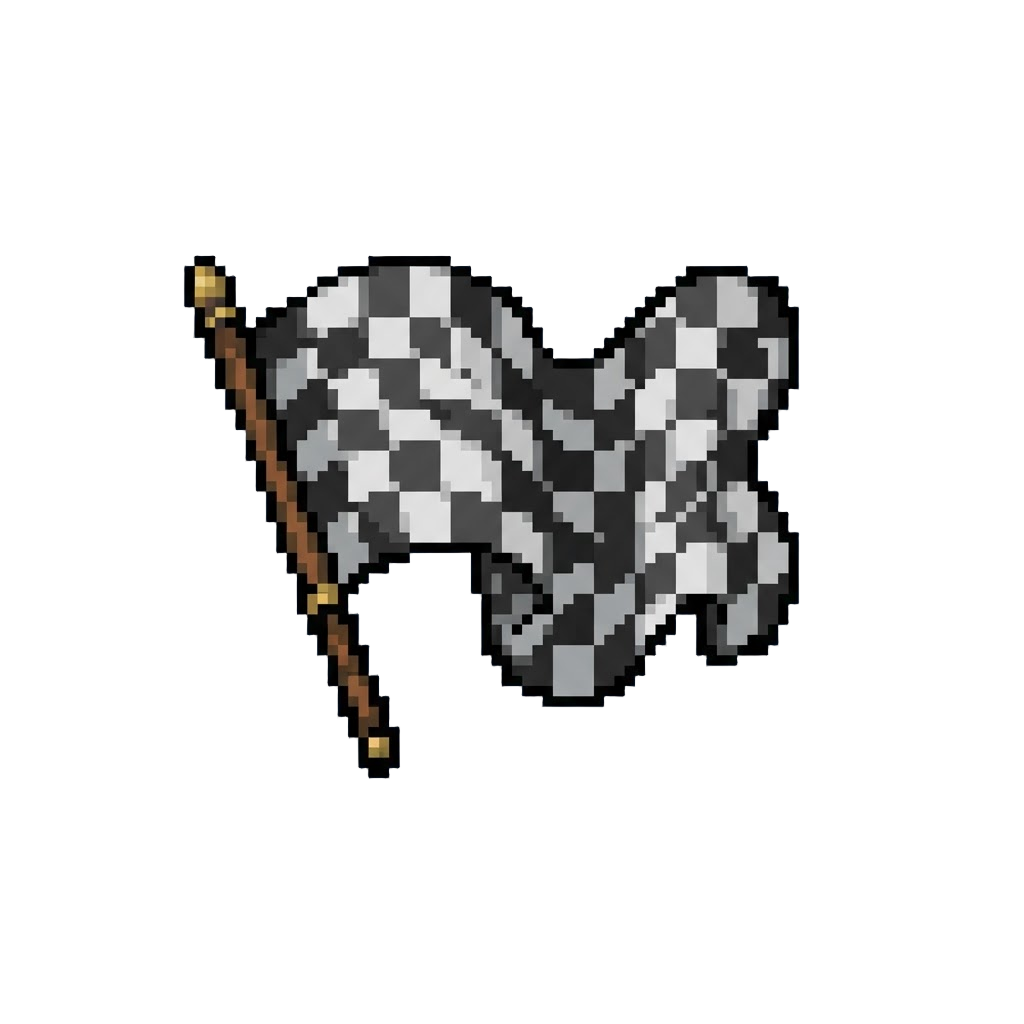 A High-speed Checkered Flag Wave