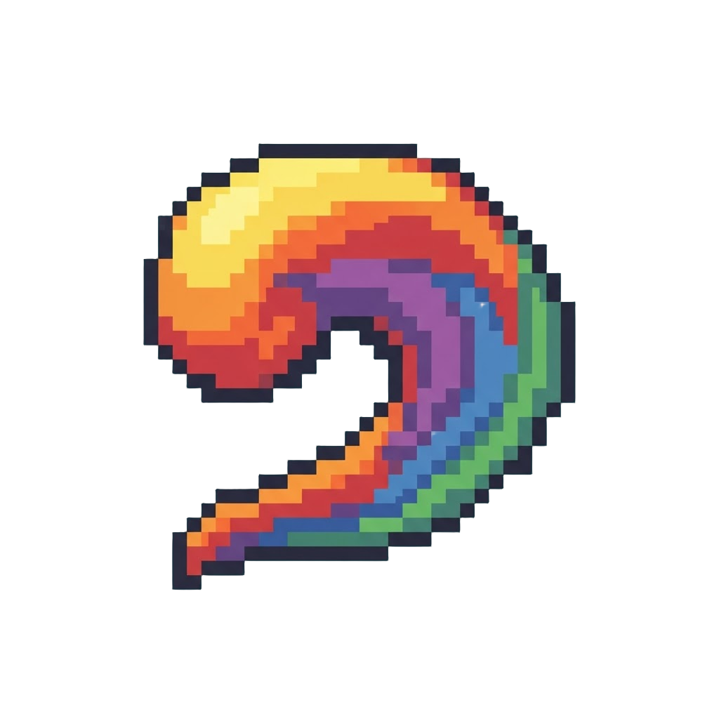 A Trail of Colorful Rainbow Smoke