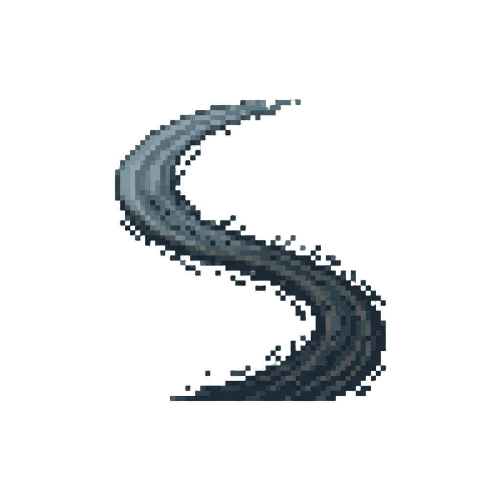 A Single Long Curving Drift Mark