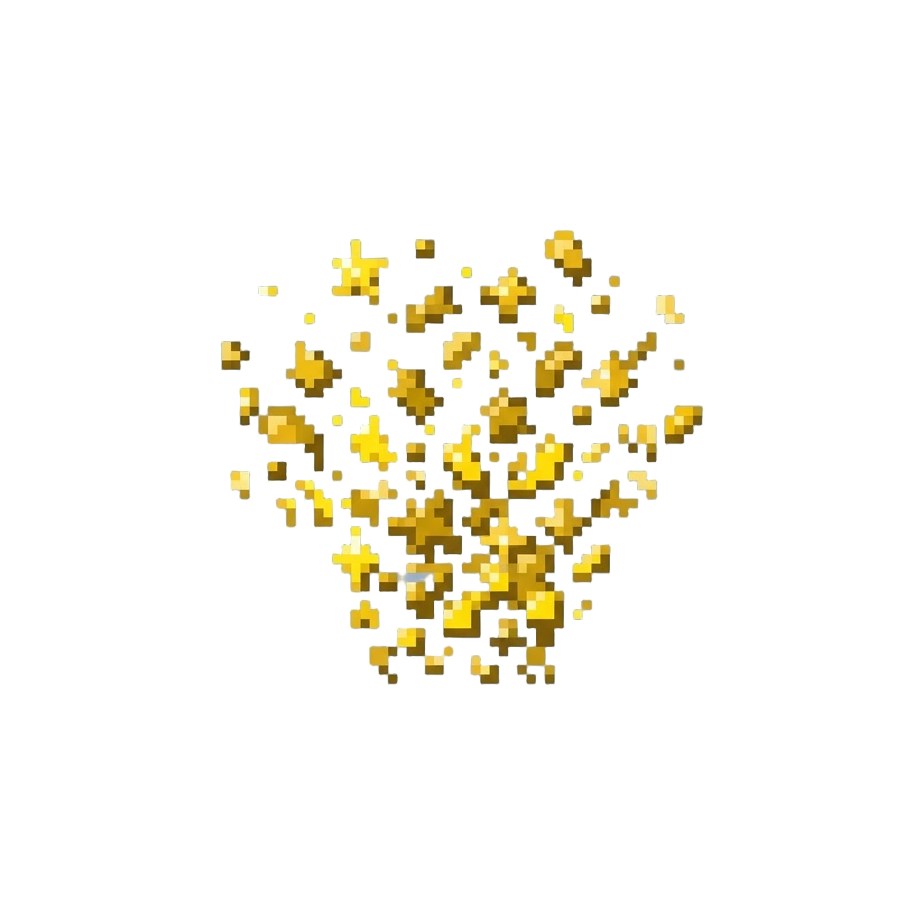 A Shower of Sparkly Golden Confetti