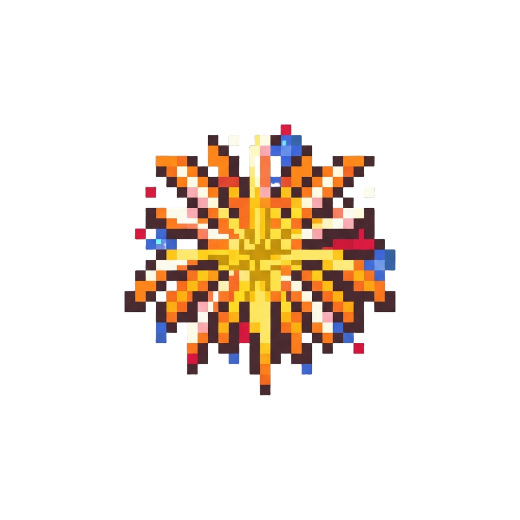 A Sudden Flash of Tiny Victory Fireworks