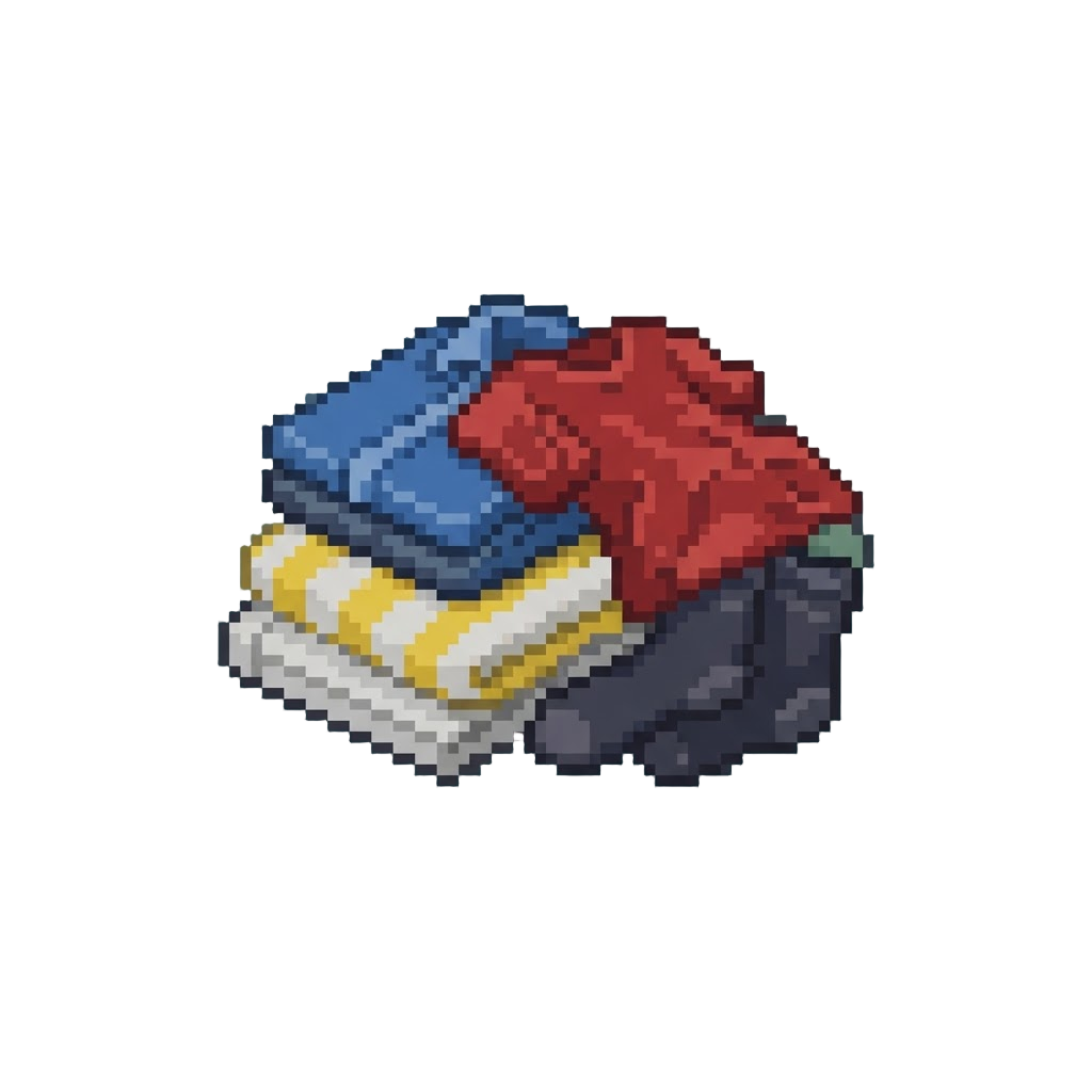 A Pile of Colorful Laundry
