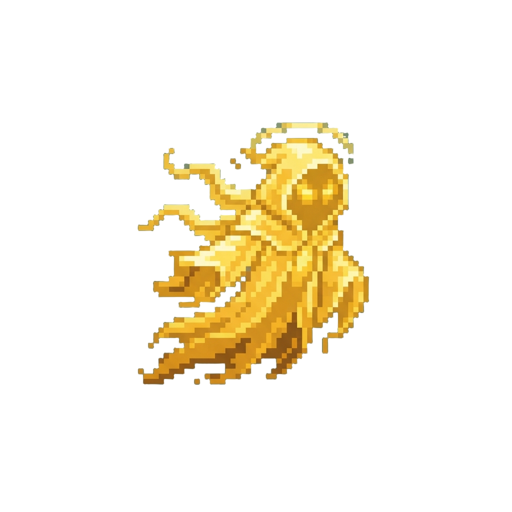 A Glowing Golden Legendary Phantom