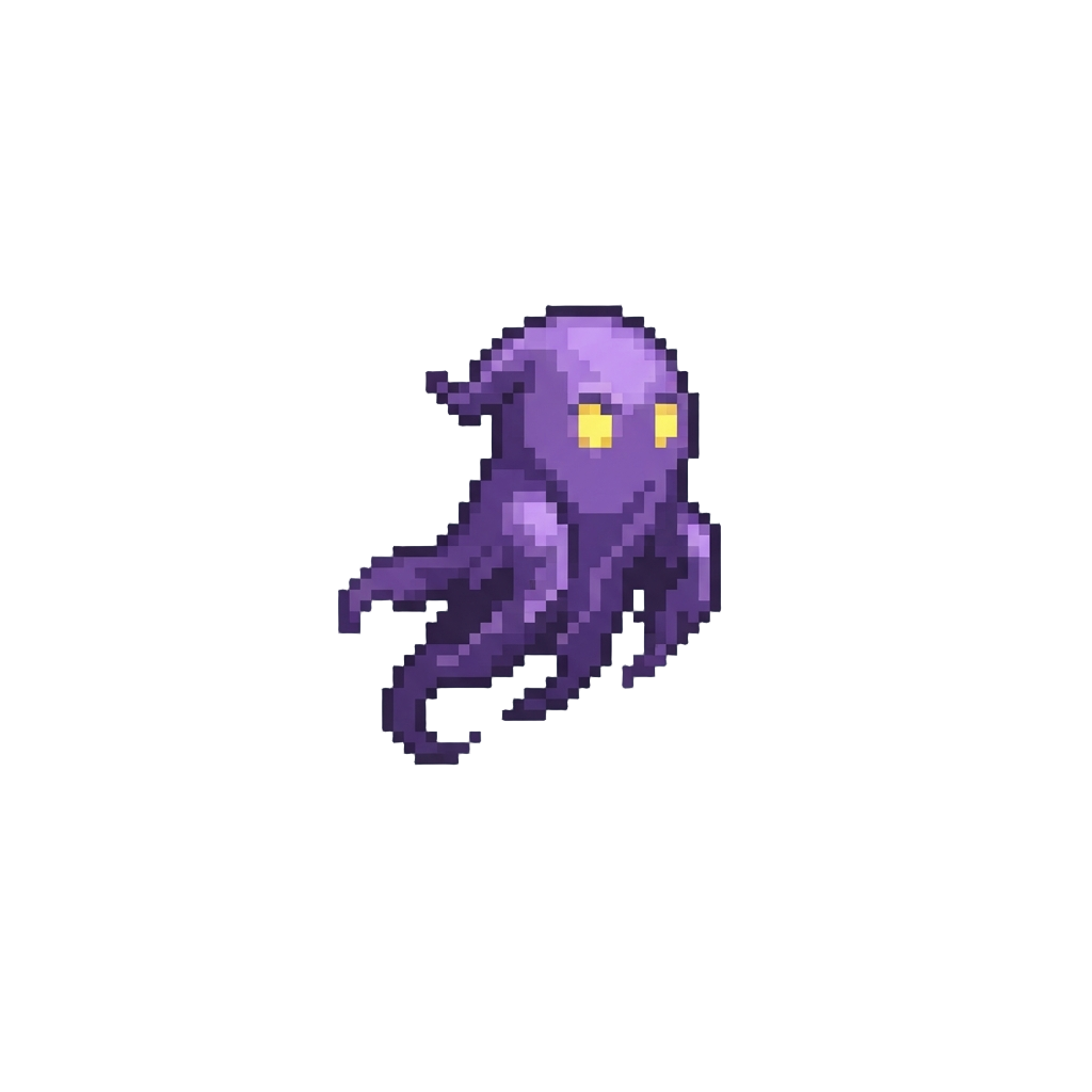 A Tiny Hovering Purple Specter