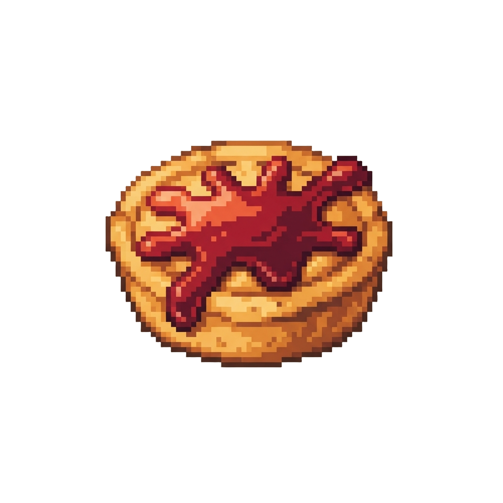 A Warm Jam Tart Splatter