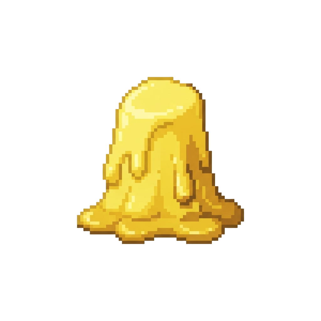 A Cascade of Yellow Custard