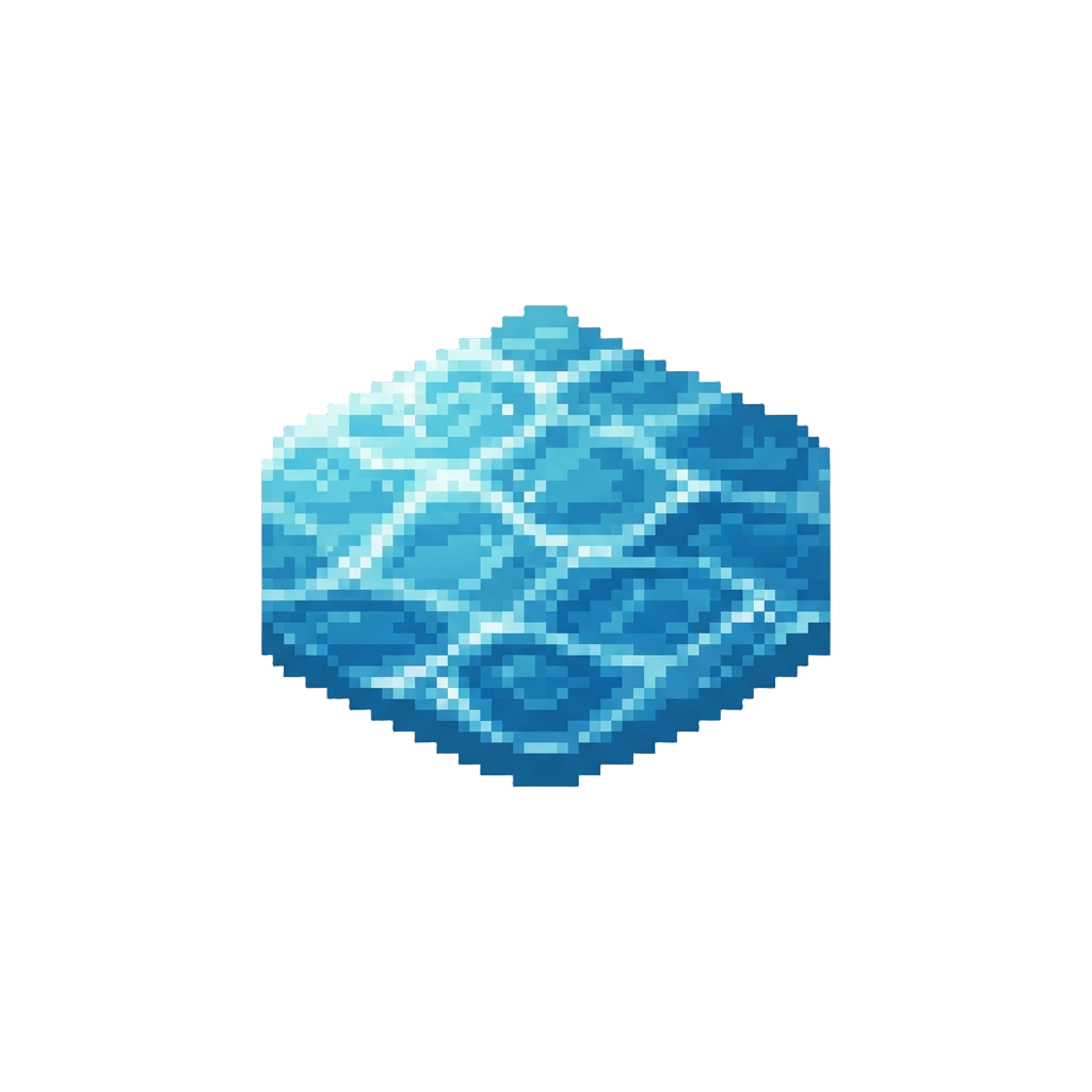 A Snapshot of an Empty Sparkling Water Surface