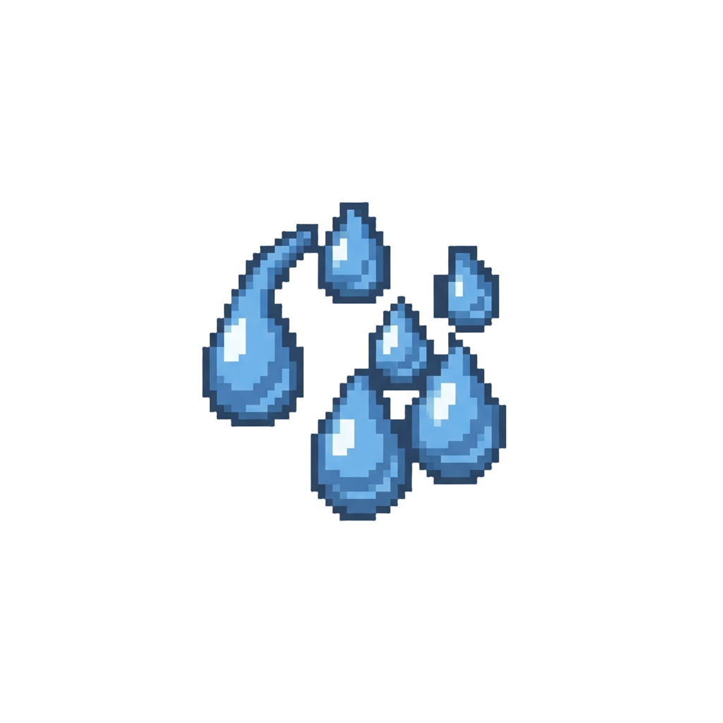 A Rain of Comically Slow-mo Tear Drops