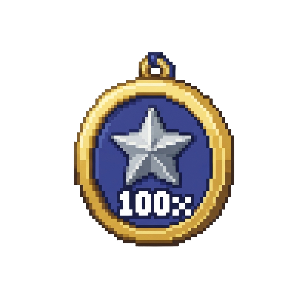 A Mega-combo 100x Multiplier Badge