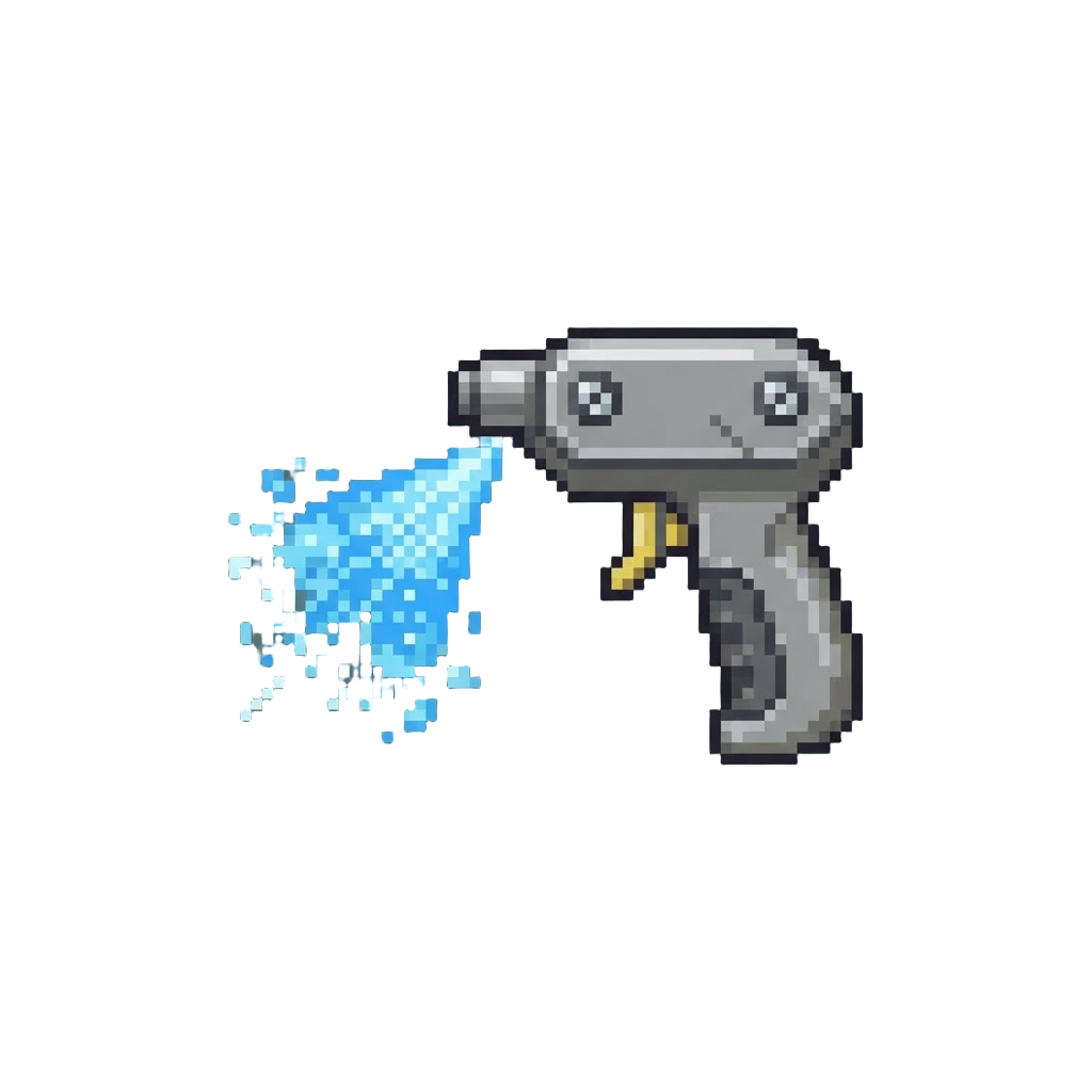 A Sliding Sideways Firing Spray
