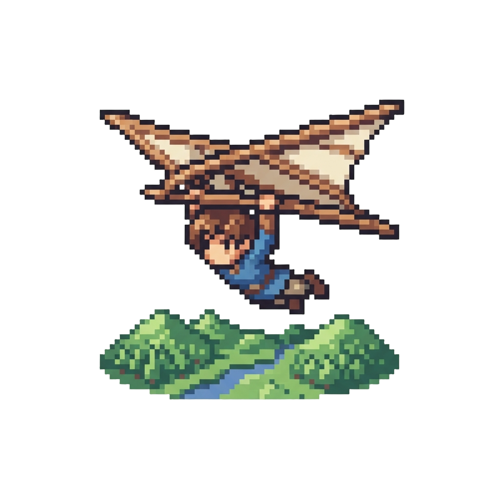 Unfolding a Glider Staff and Soaring High Above the Grounds