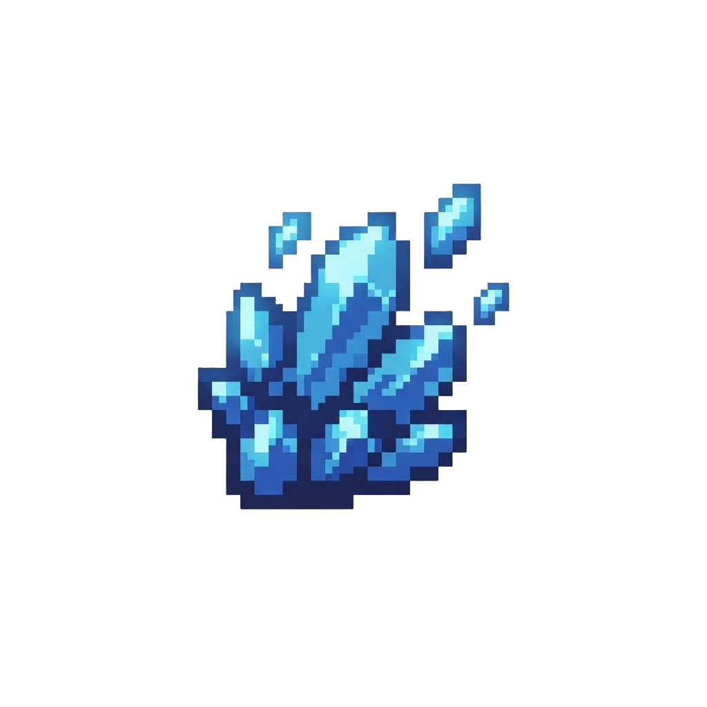 A Spray of Shimmering Sapphire Embers