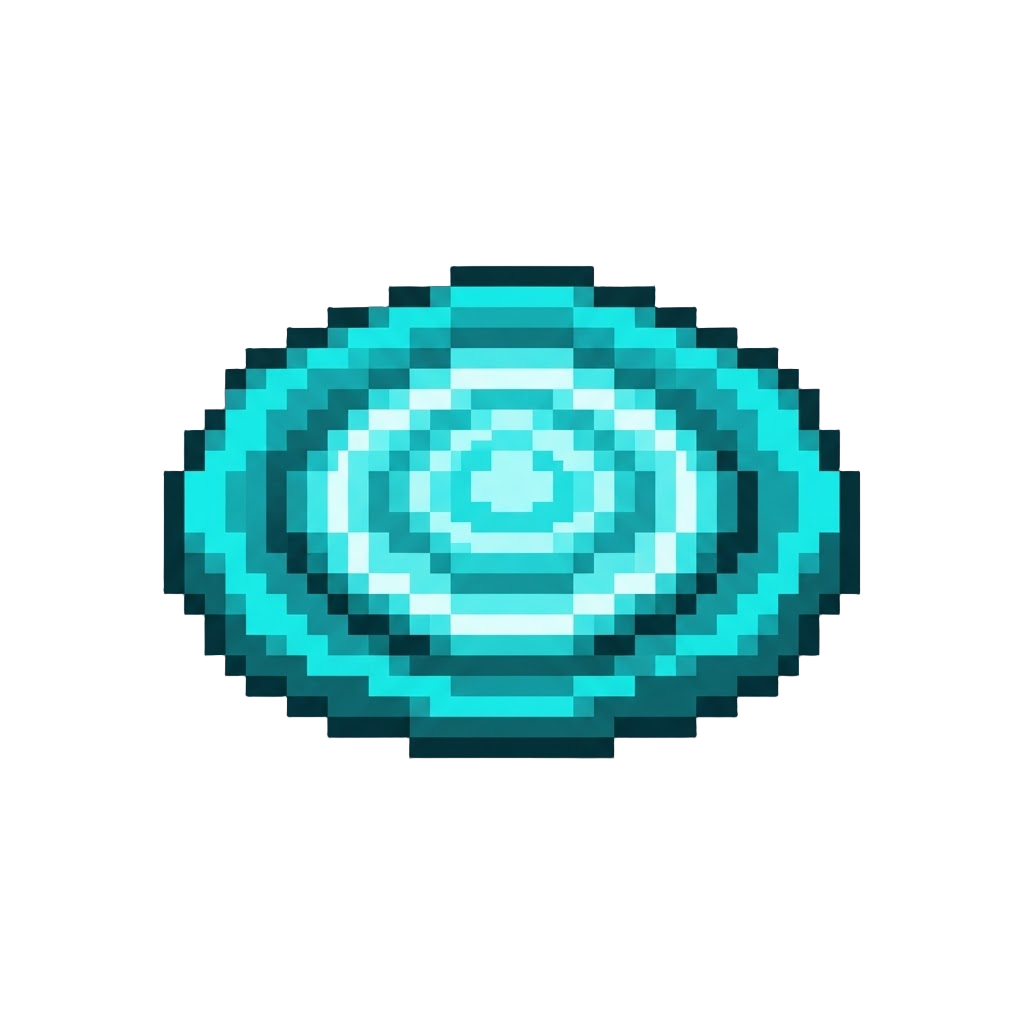 A Pulsing Cyan Energy Ripple
