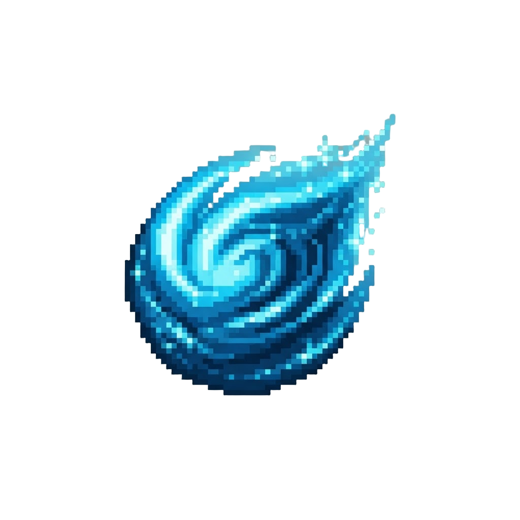A Deep Azure Aura Nova with Sparkling Trails