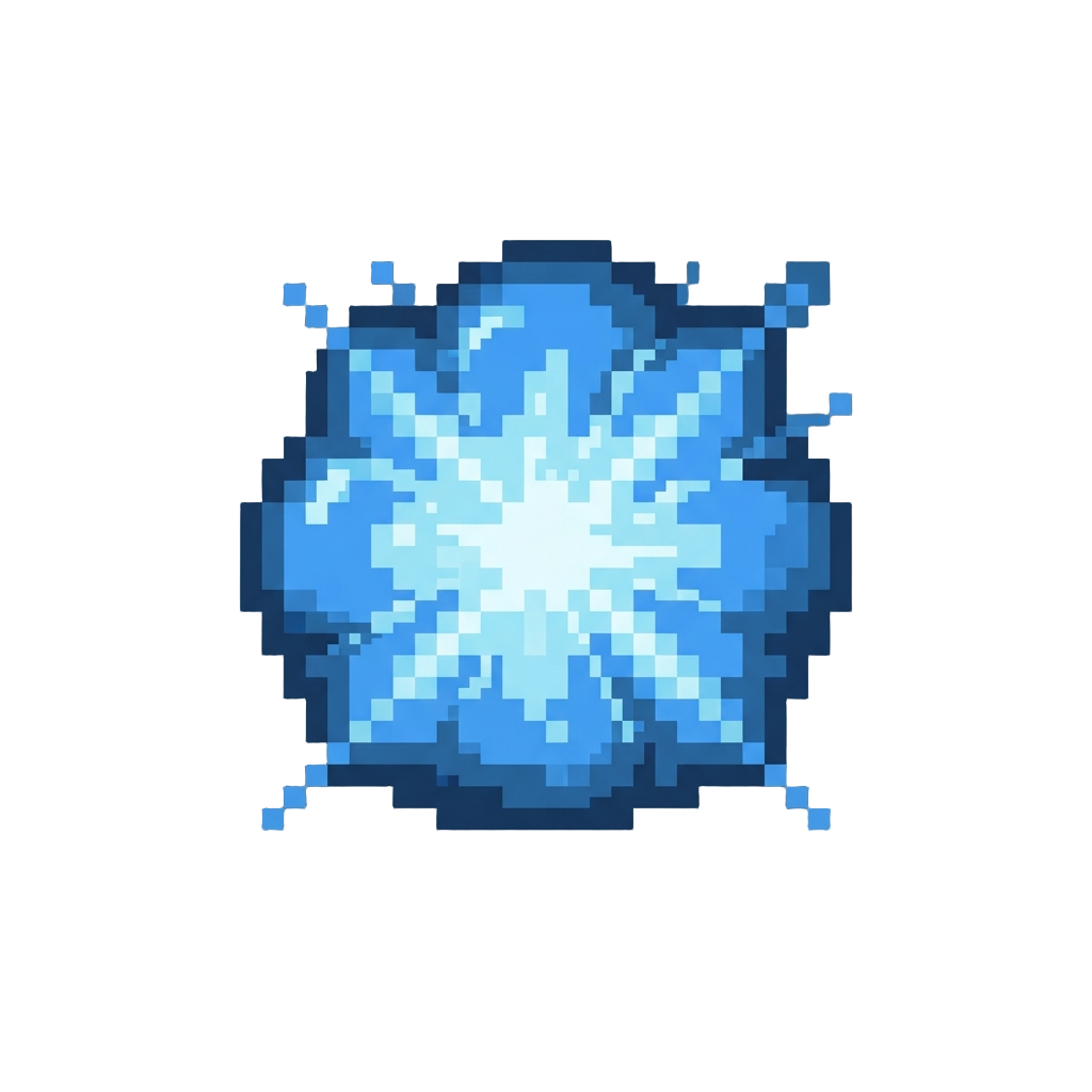 A Massive Radiant Blue Shockwave Explosion