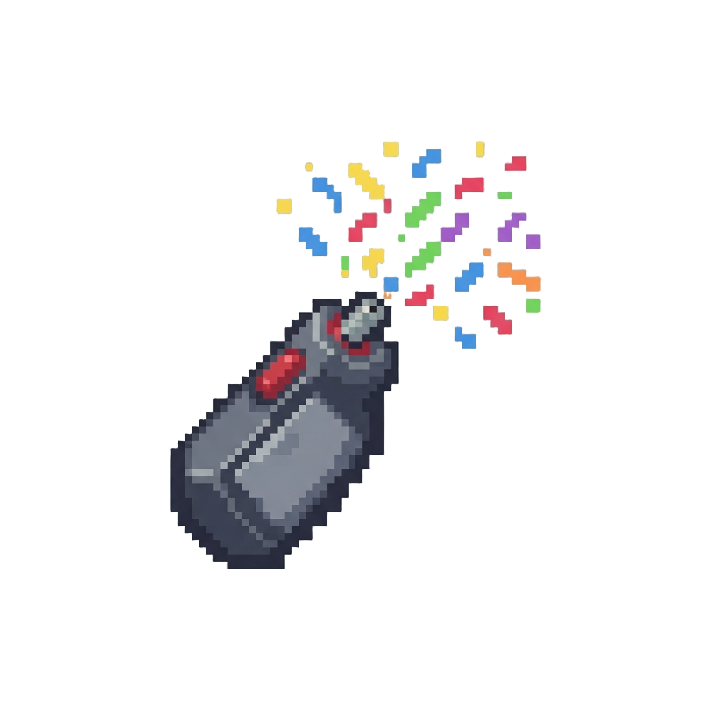A Party Confettis Shower Spray on Screen