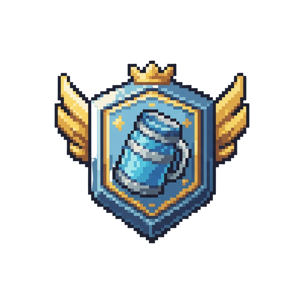 A Chug Jug Champion Emblem on Screen