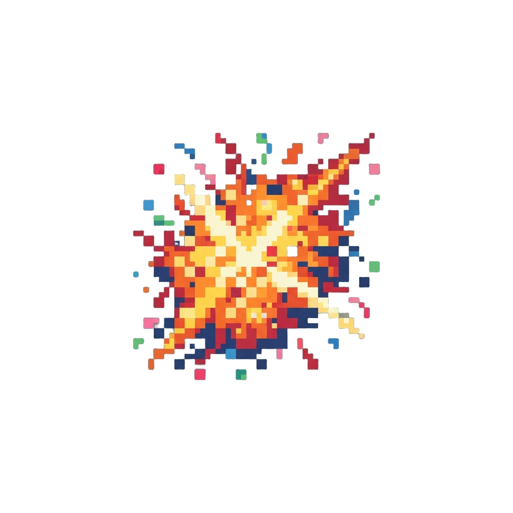 A Party Rocket Launcher Explosion Spray on Screen