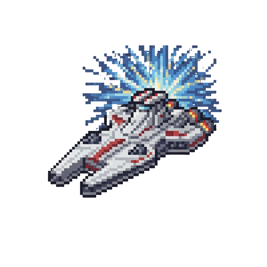 A Massive Republic Cruiser Dropping Out of Hyperspace to Trap the Ship