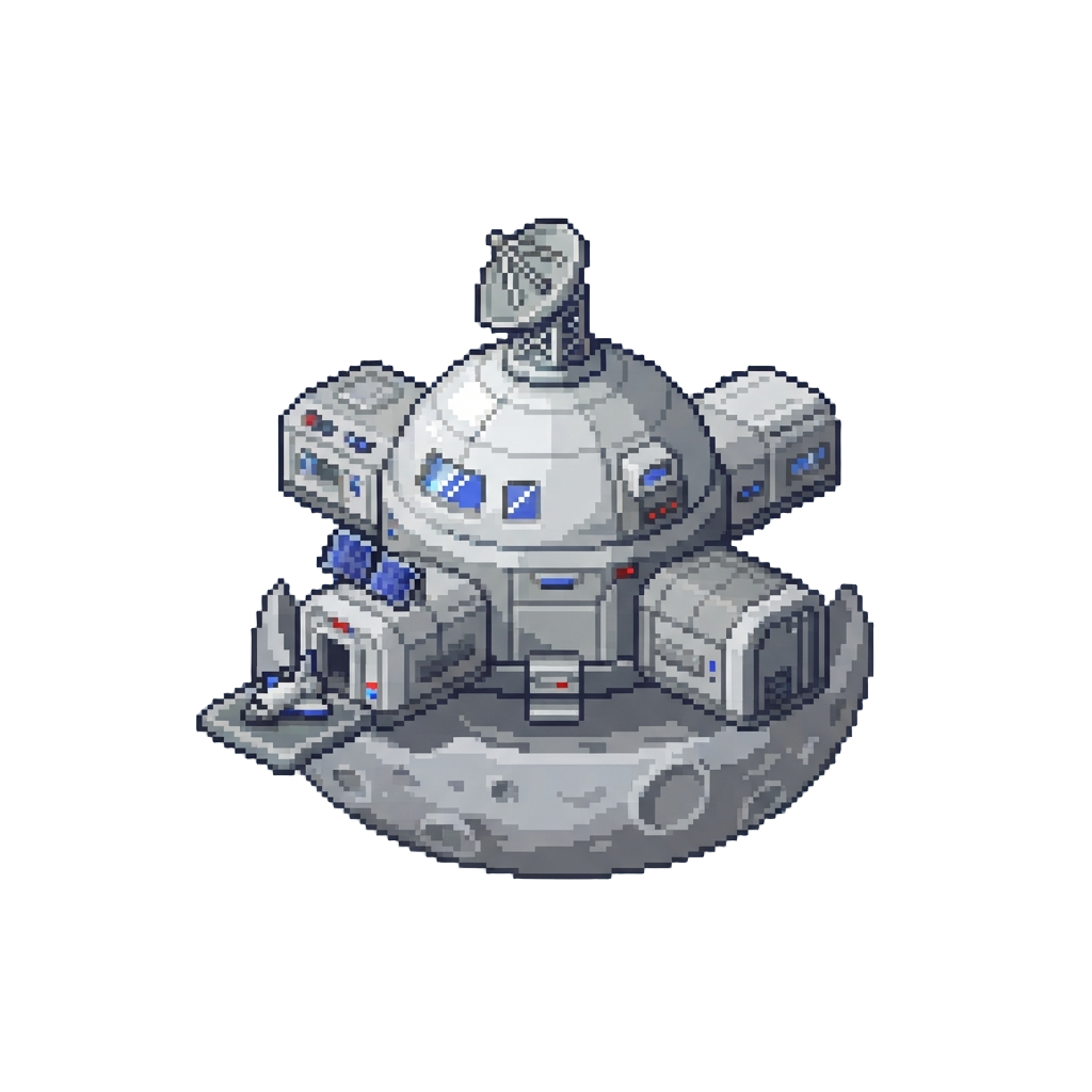 A Peaceful Moon Station