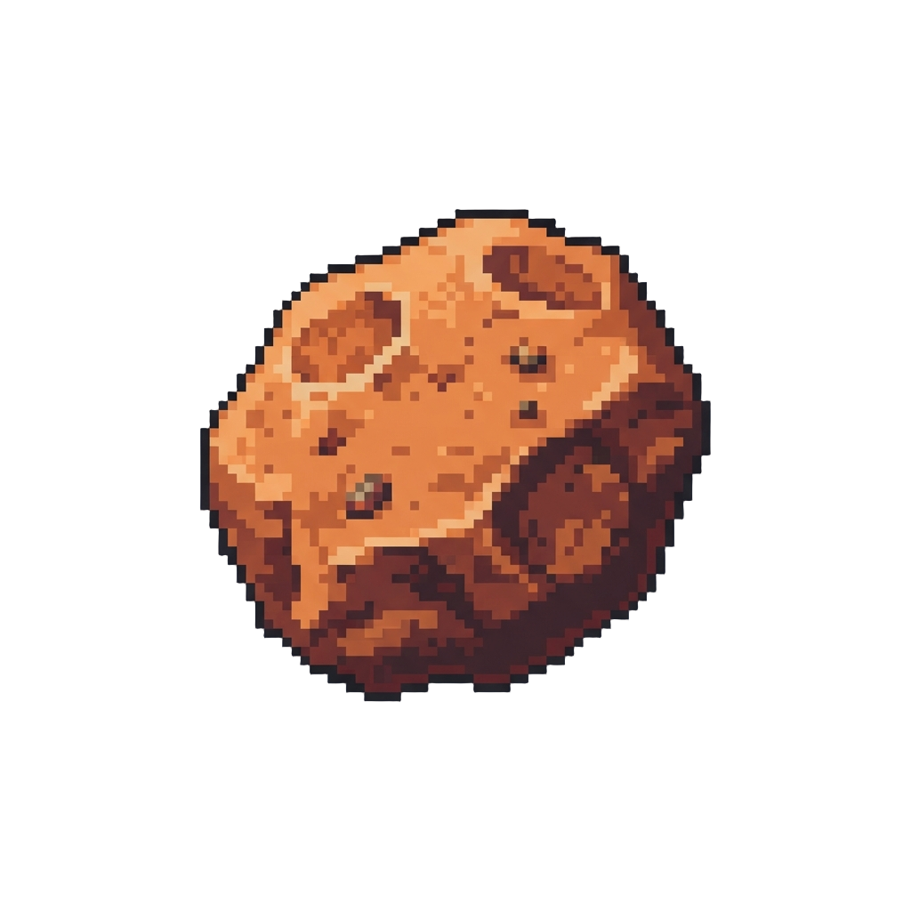 A Dusty Orange Asteroid Field