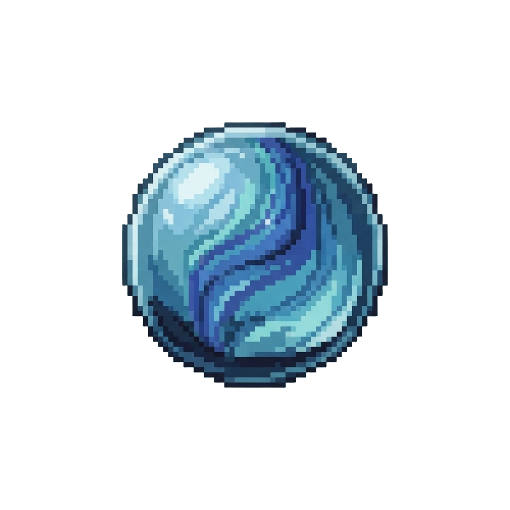 A Polished Glass Marble