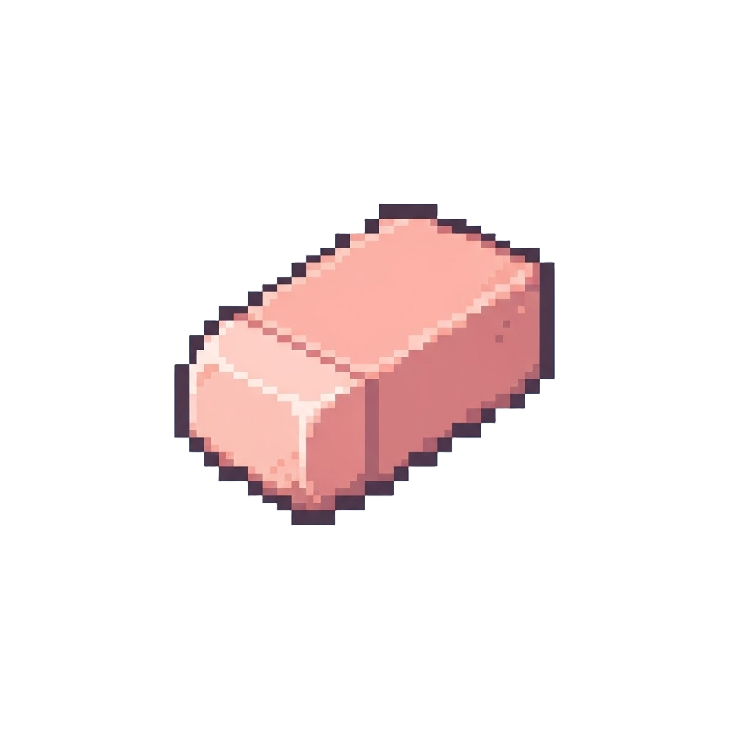 A Pastel Rubber Eraser