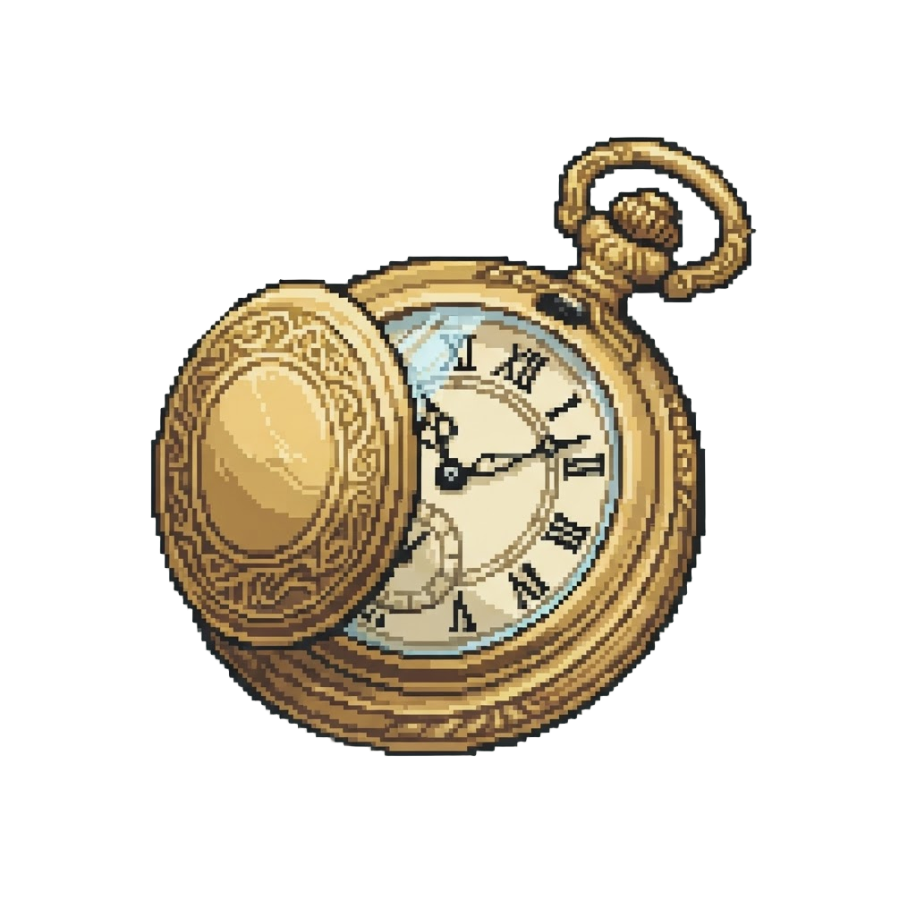 An Ornate Golden Pocket Watch