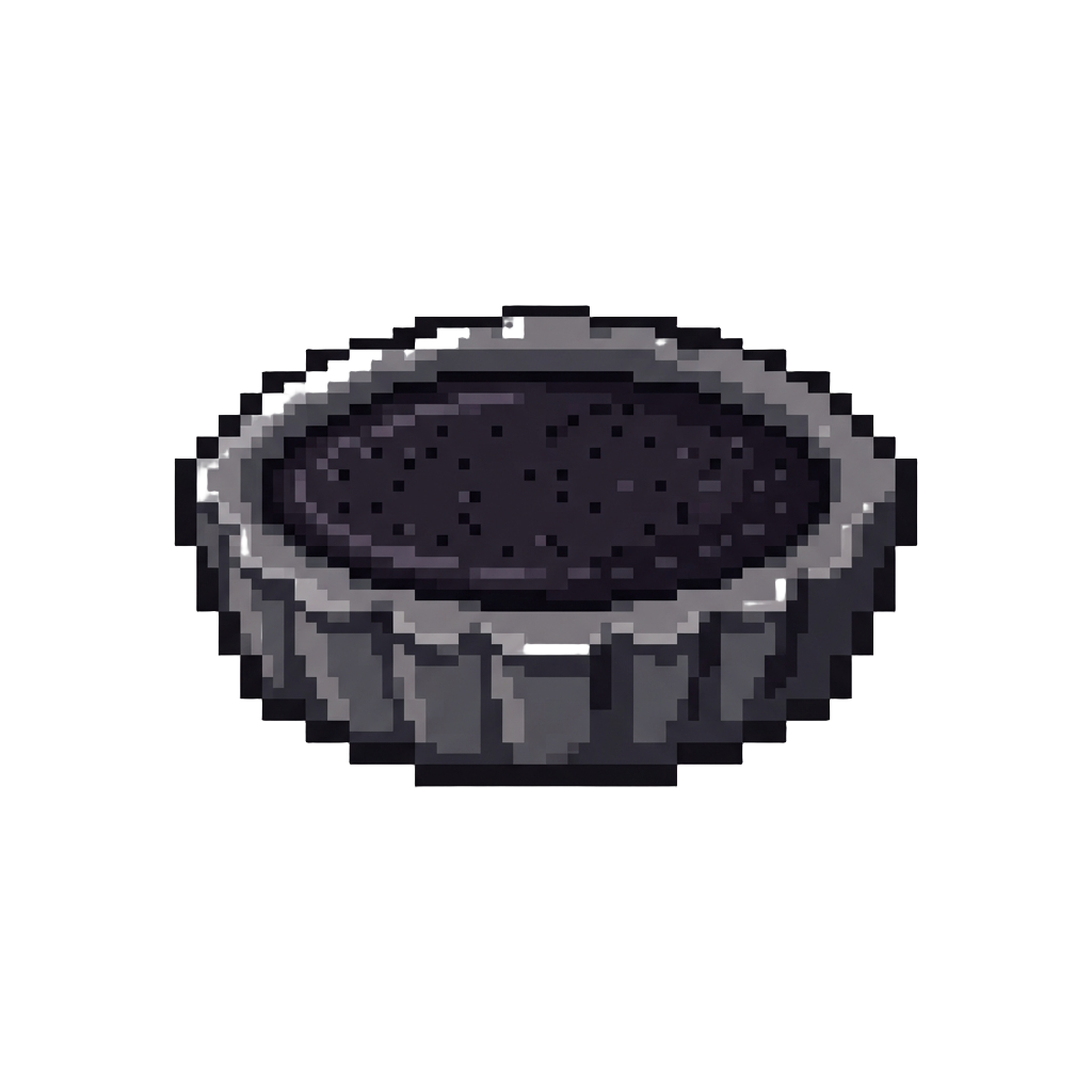 A Crisp Charcoal Tart Slab