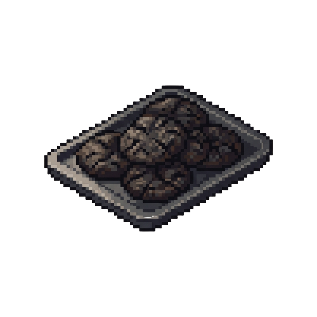 A Tray of Blackened Crisp Rock-hard Cookies