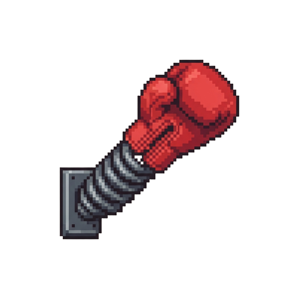 A Spring-loaded Boxing Glove