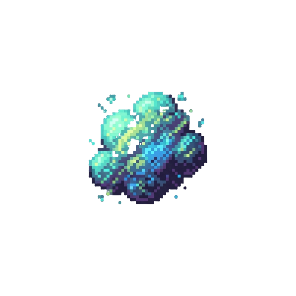 A Cloud of Glowing Space Spores