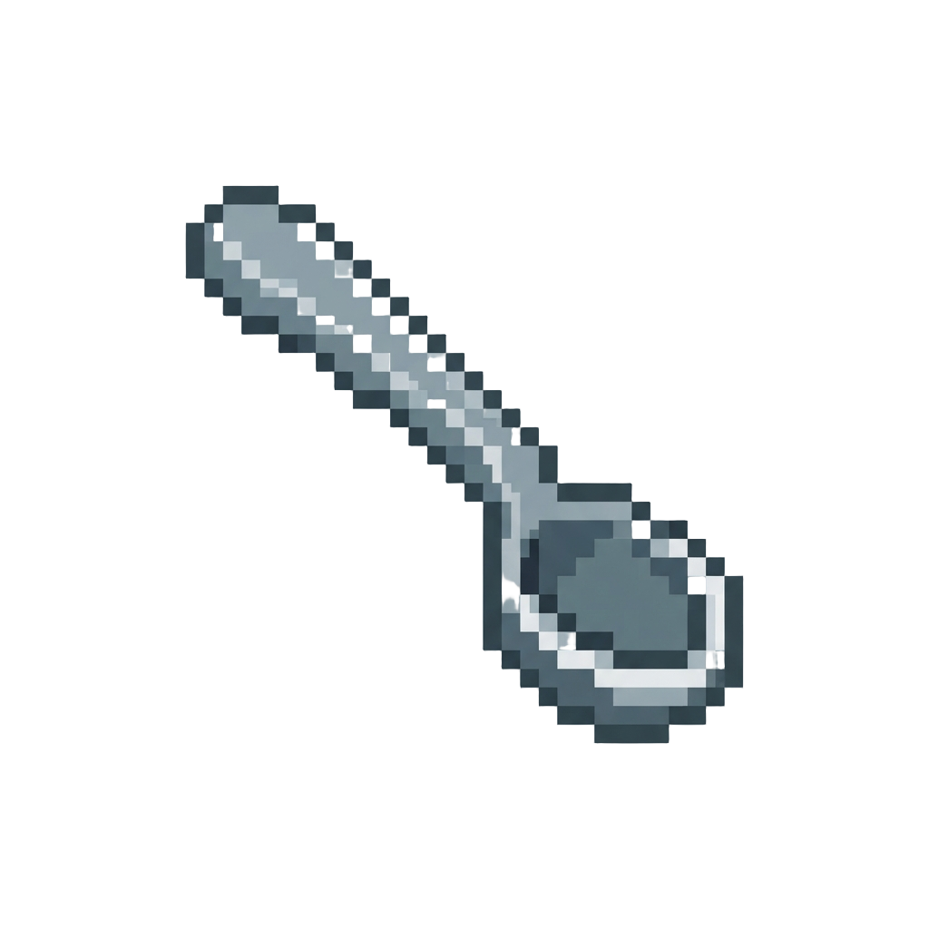 A Bent Metallic Spoon