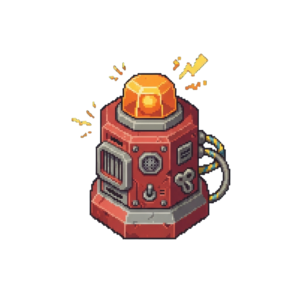 A Noisy Buzzing Decoy Alarm Beacon