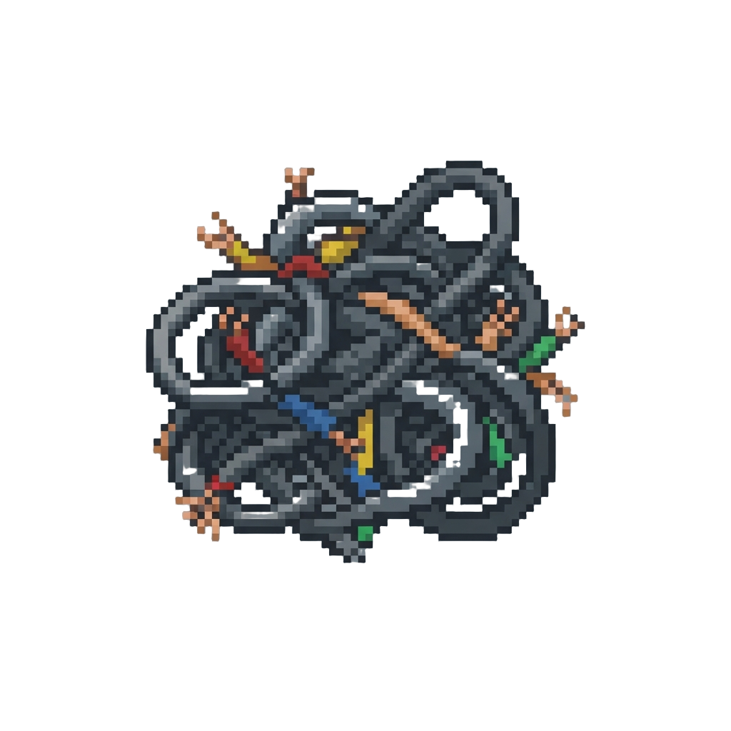 A Tangled Mass of Dead Wire Cables