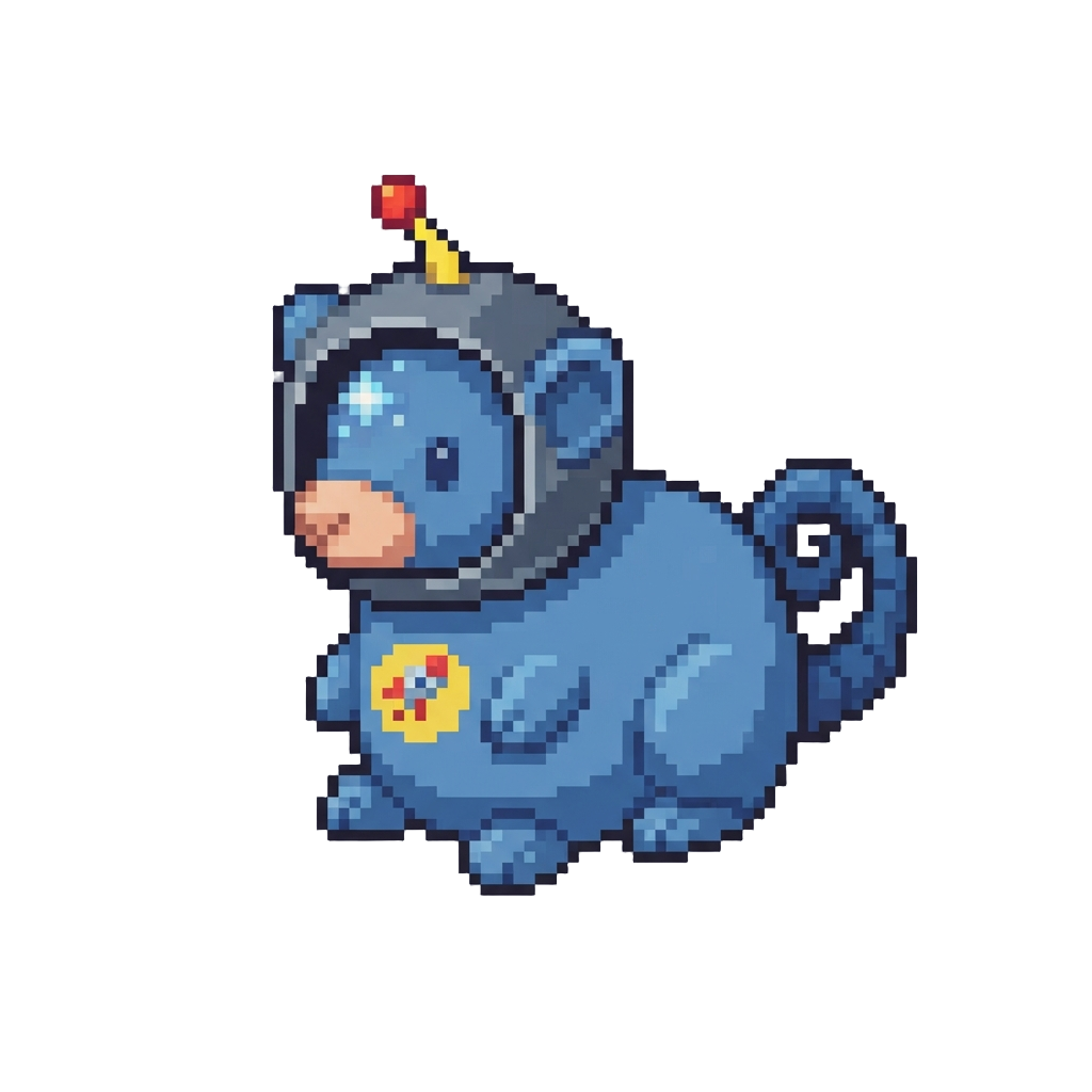 A Squeaky Toy Space Rat