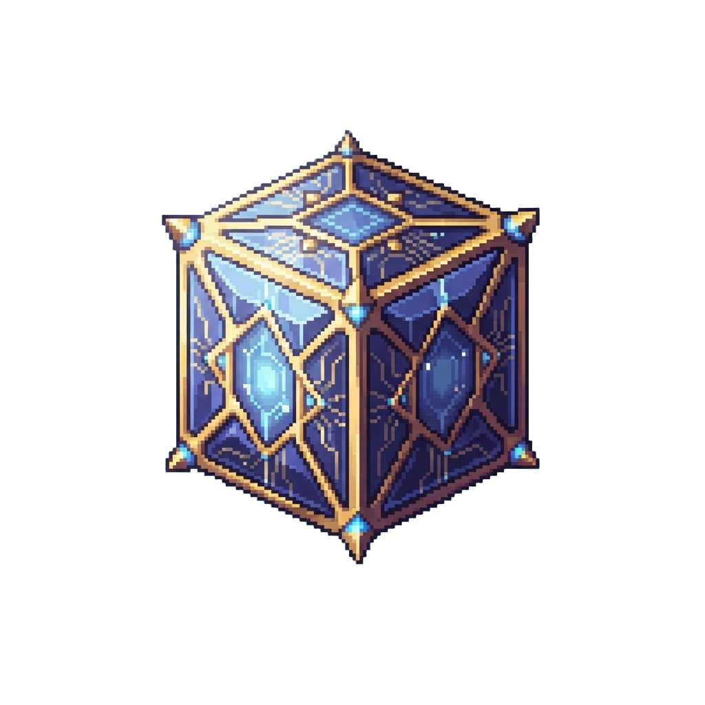 A Rare Floating Holocron Cube