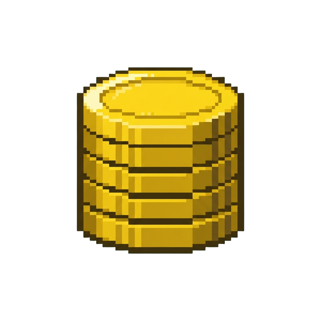 A Shiny Coin Stack