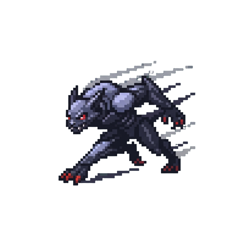 A Shadowy Speed Monster Rushing Forward