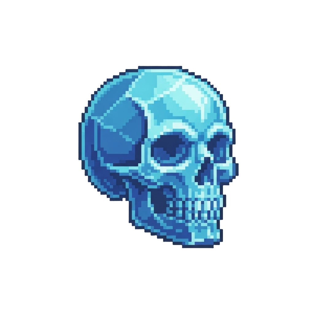 A Glowing Crystal Skull