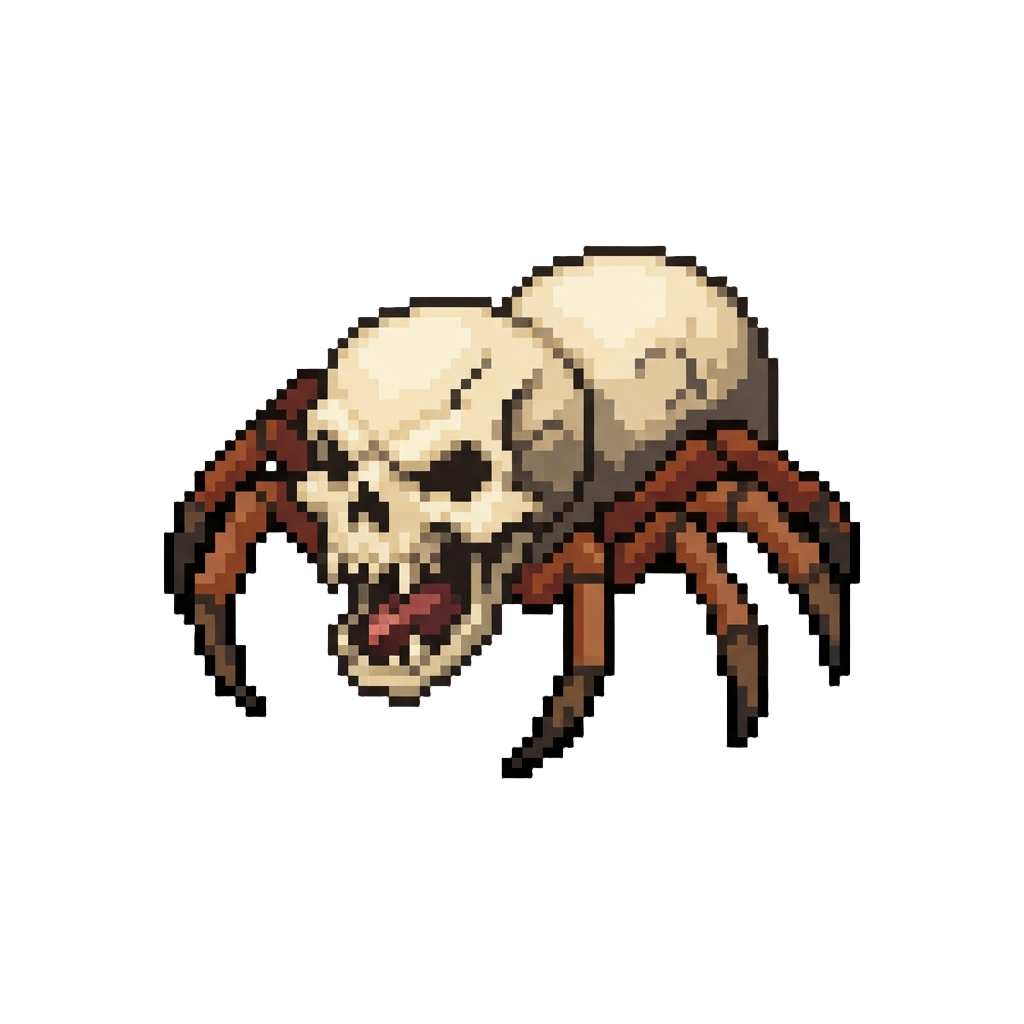 A Giant Screeching Skull Spider