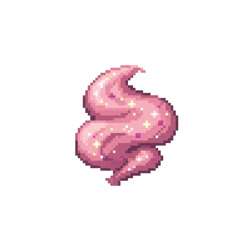A Gentle Puff of Pink Glitter Smoke