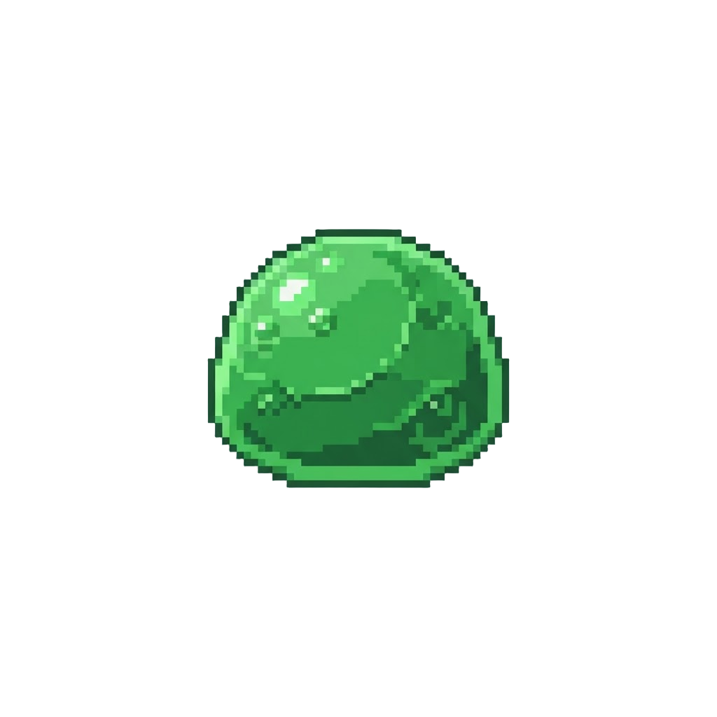 A Squishy Gelatinous Green Blob