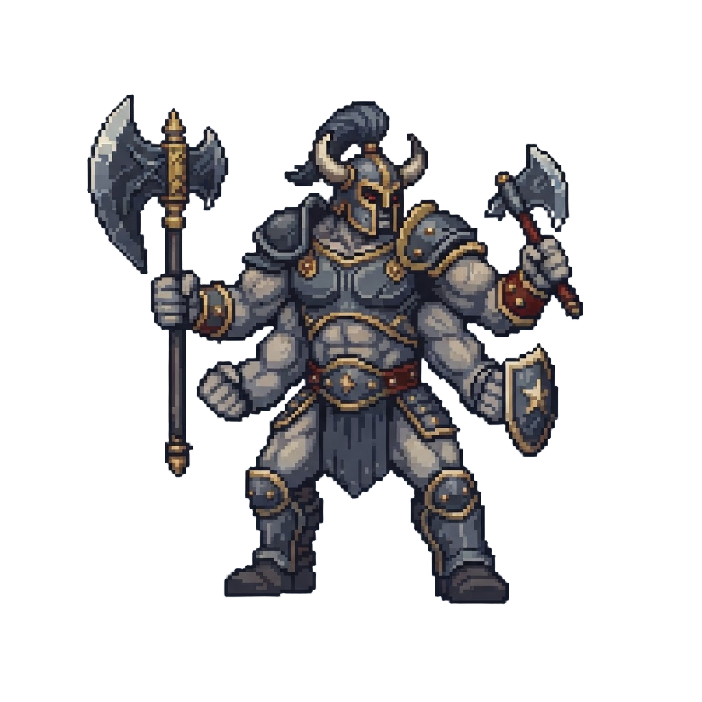 A Muscular Four-armed Titan