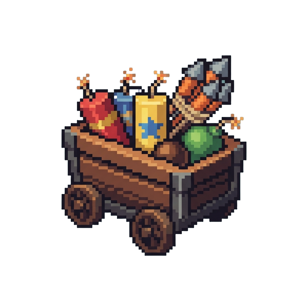 A Cart of Volatile Fireworks