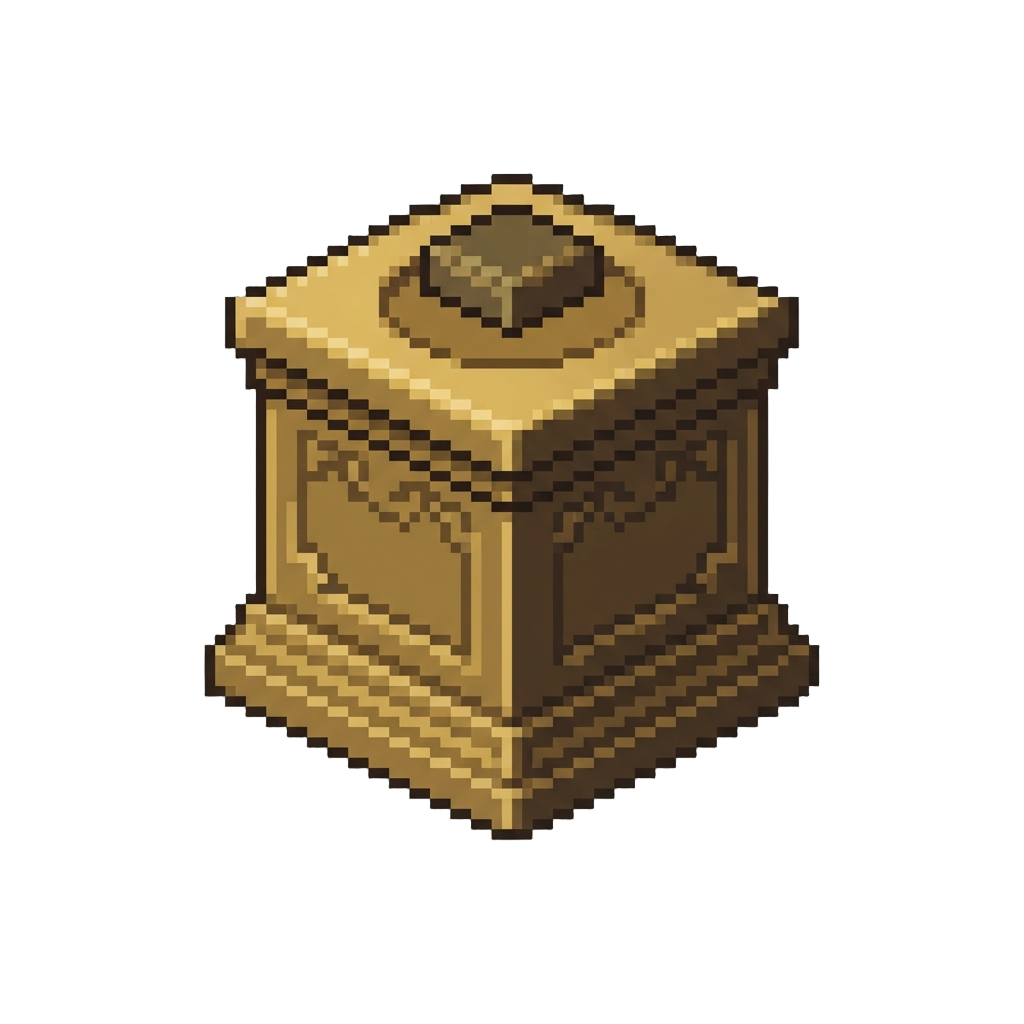 A Heavy Brass Statue Pedestal
