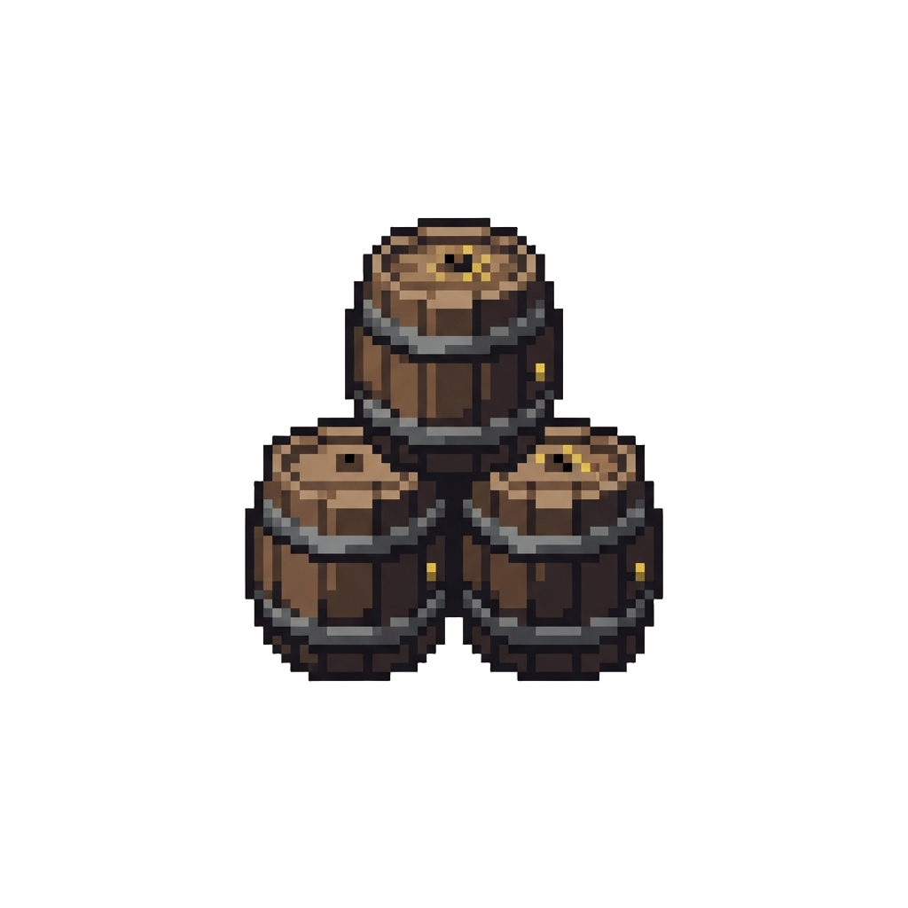A Stack of Gunpowder Barrels
