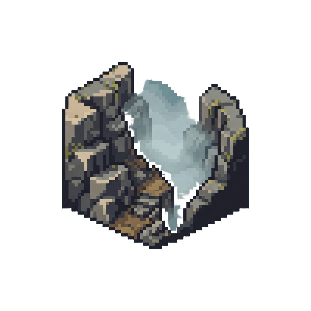A Fog-filled Ancient Ravine