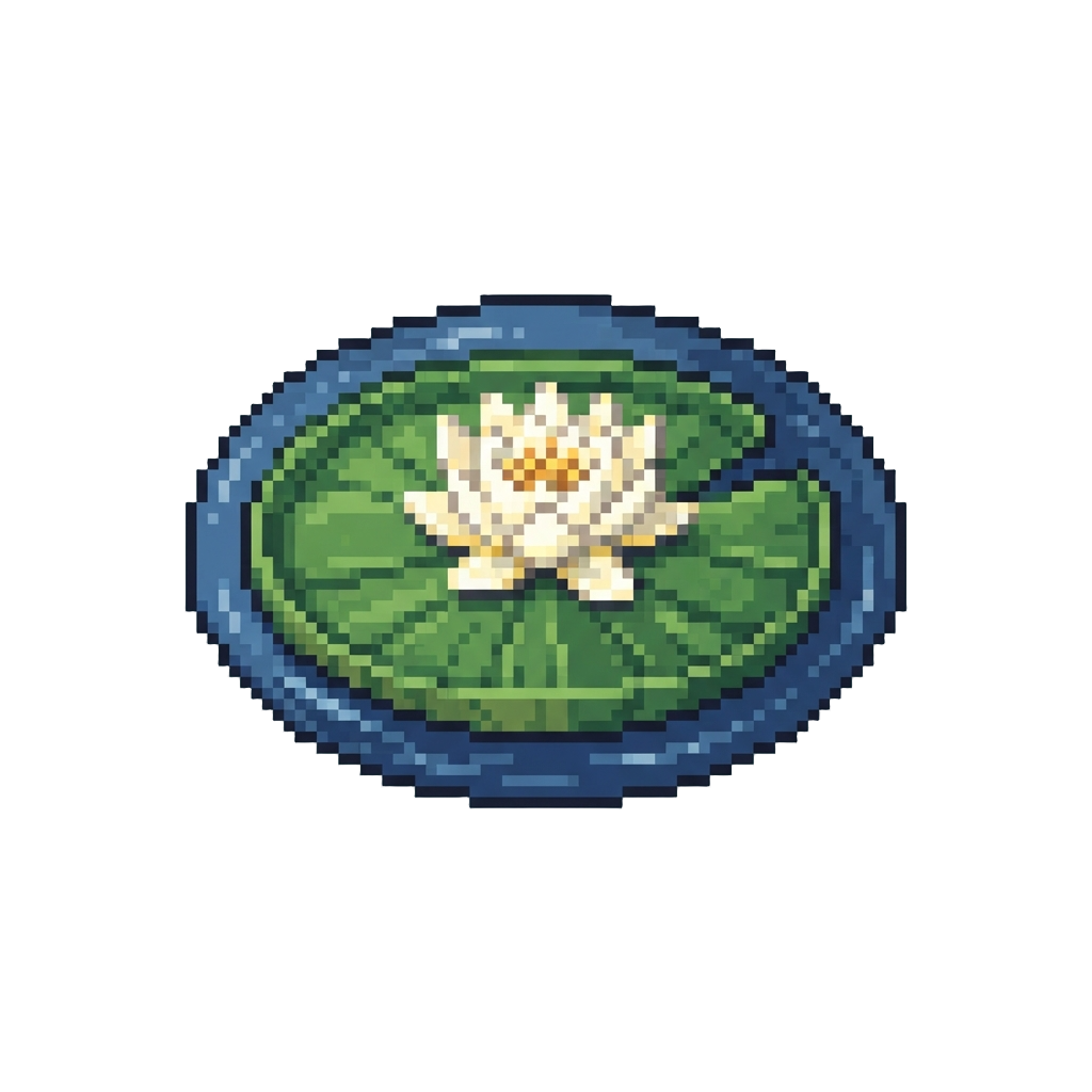 A Giant Water Lily Pond