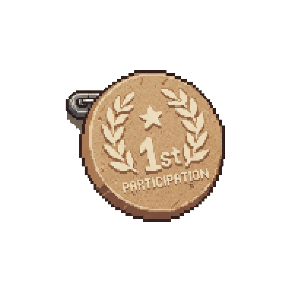 A Tiny Cardboard Participation Badge